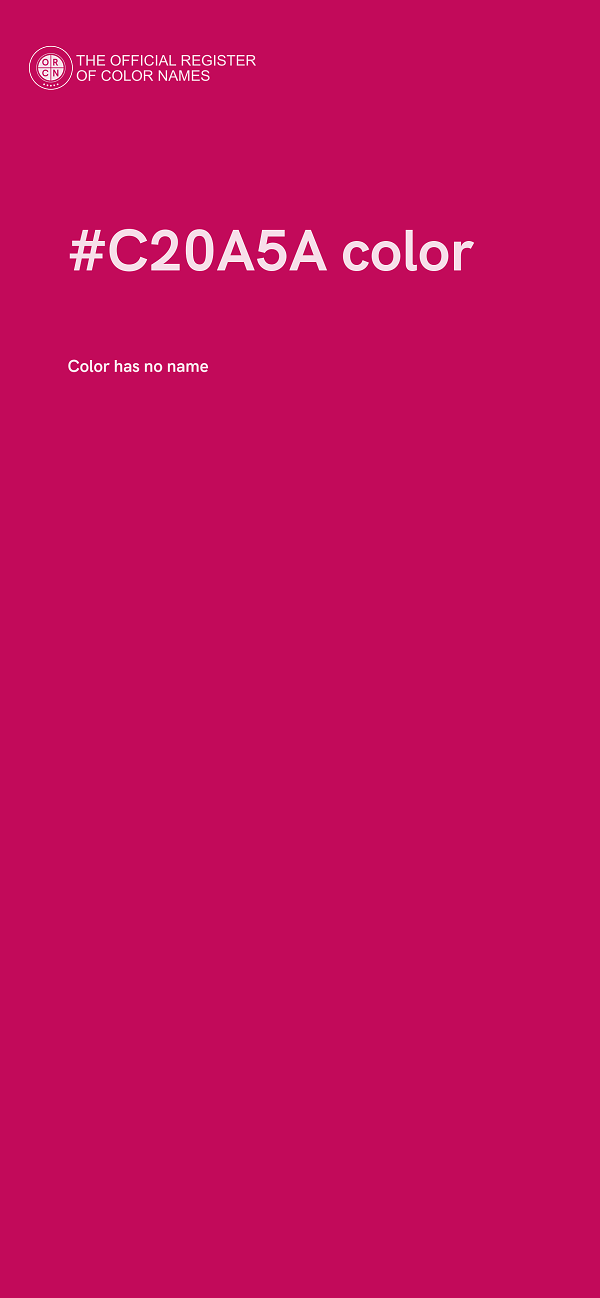 #C20A5A color image
