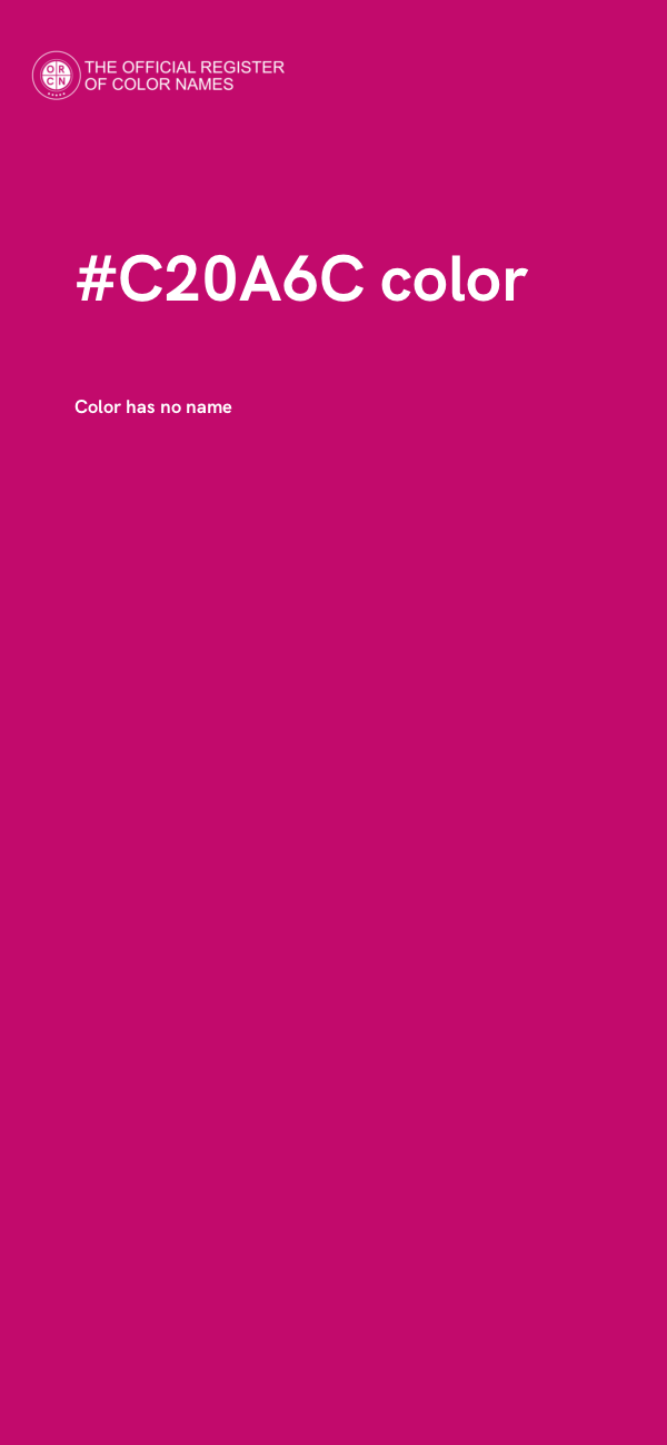 #C20A6C color image