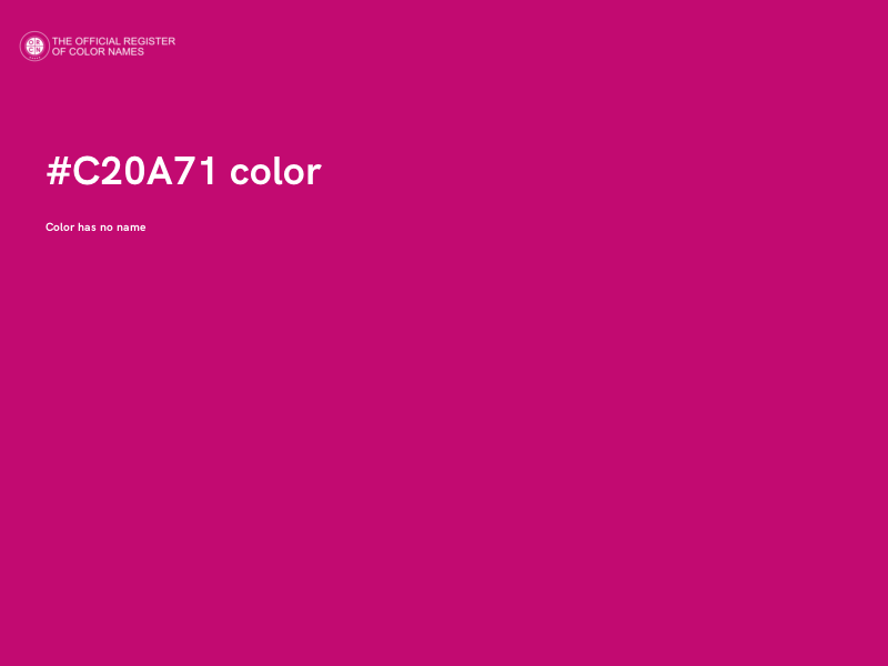 #C20A71 color image