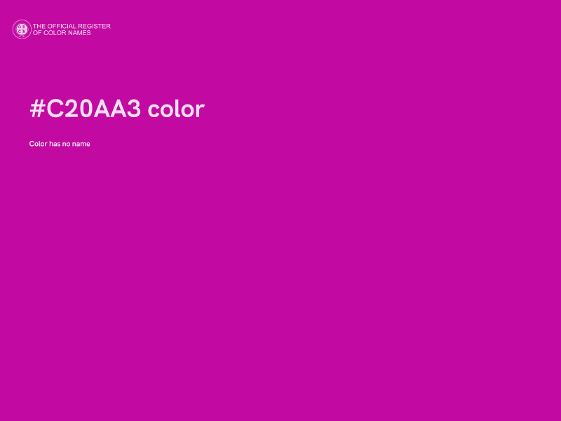 #C20AA3 color image