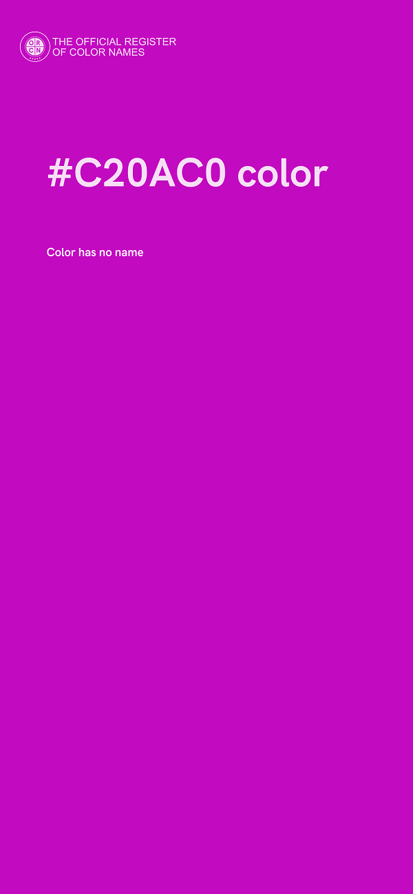 #C20AC0 color image