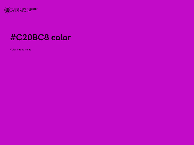 #C20BC8 color image