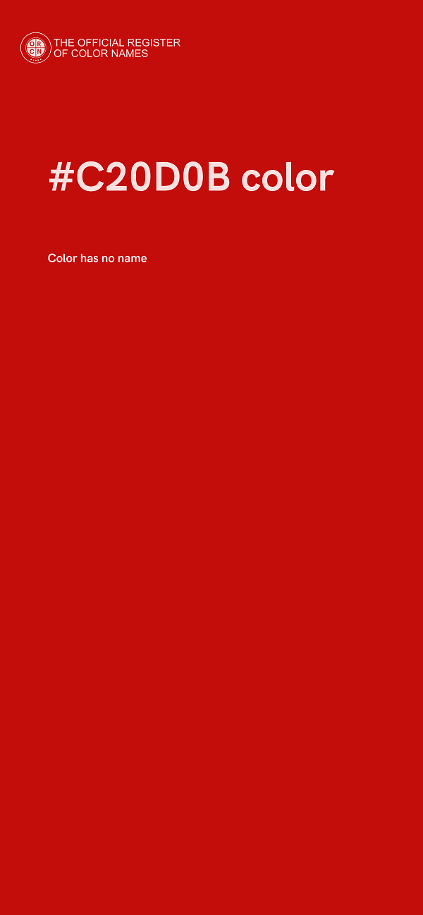 #C20D0B color image