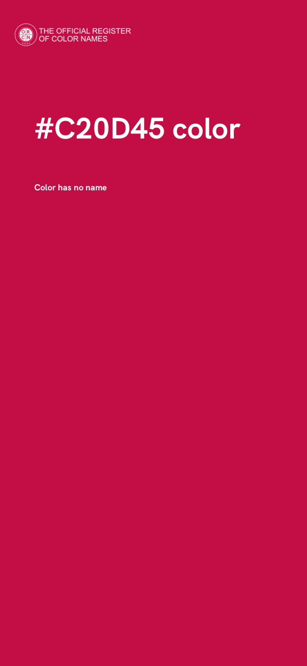#C20D45 color image
