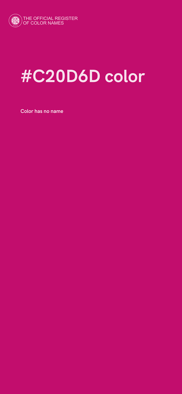 #C20D6D color image