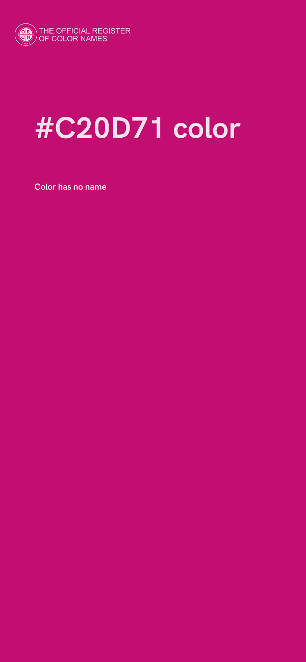 #C20D71 color image
