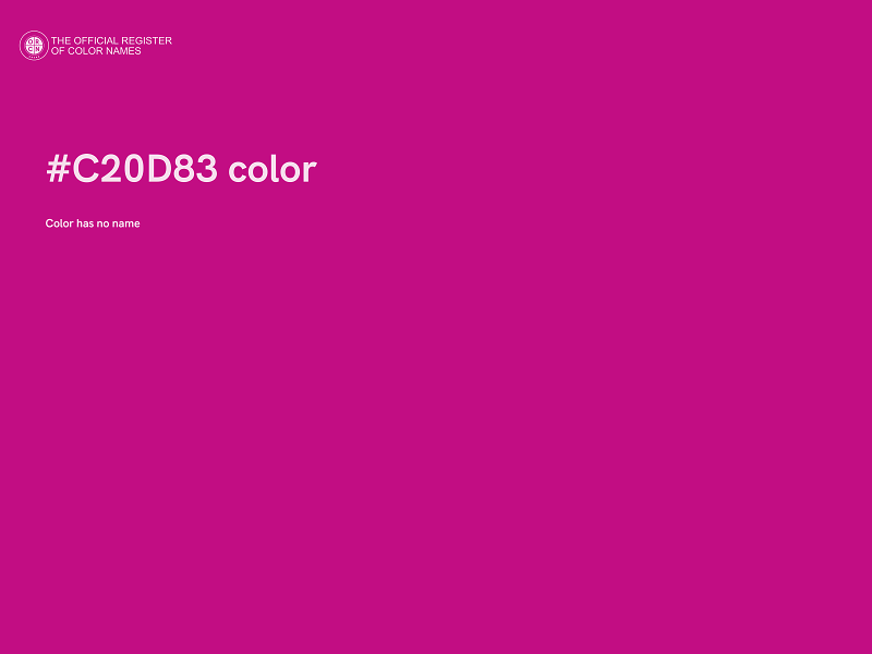 #C20D83 color image