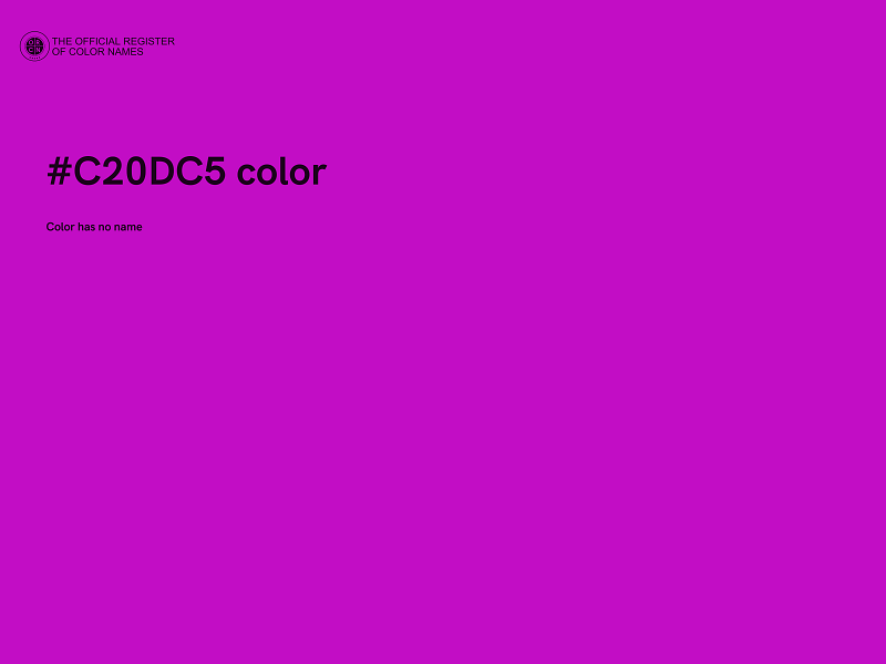 #C20DC5 color image