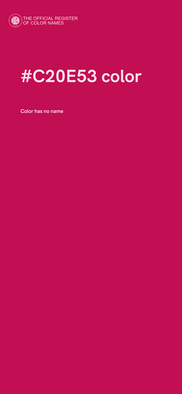 #C20E53 color image