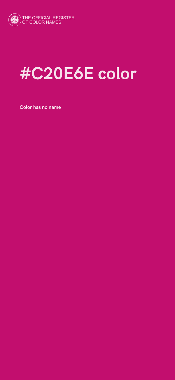 #C20E6E color image