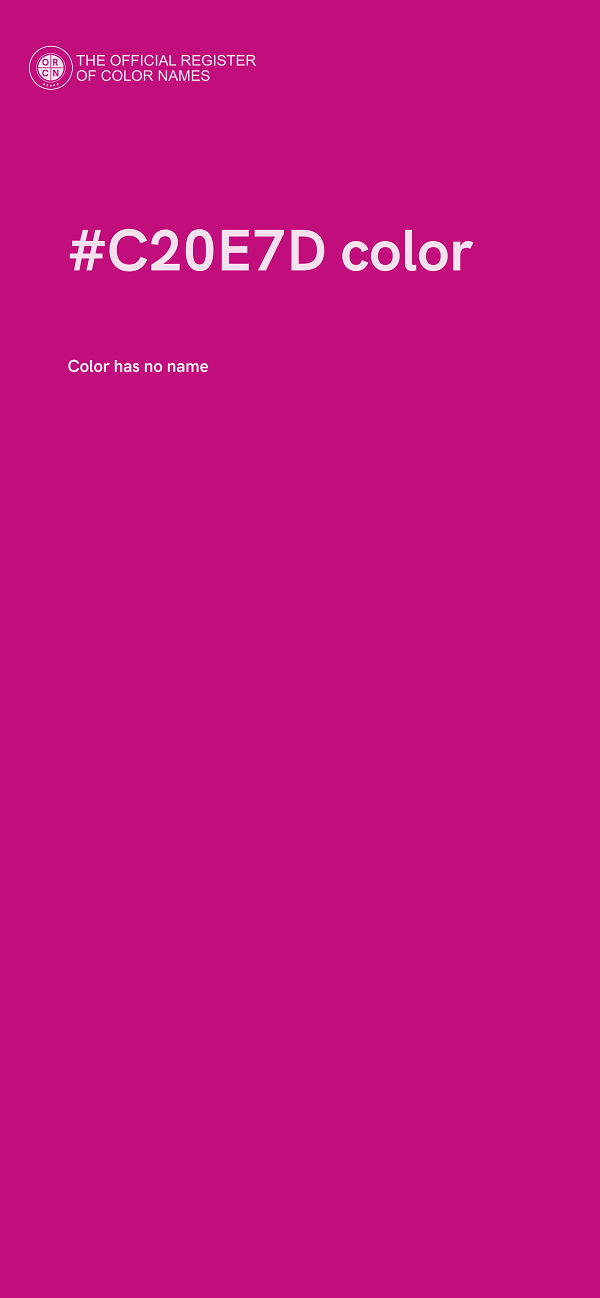#C20E7D color image