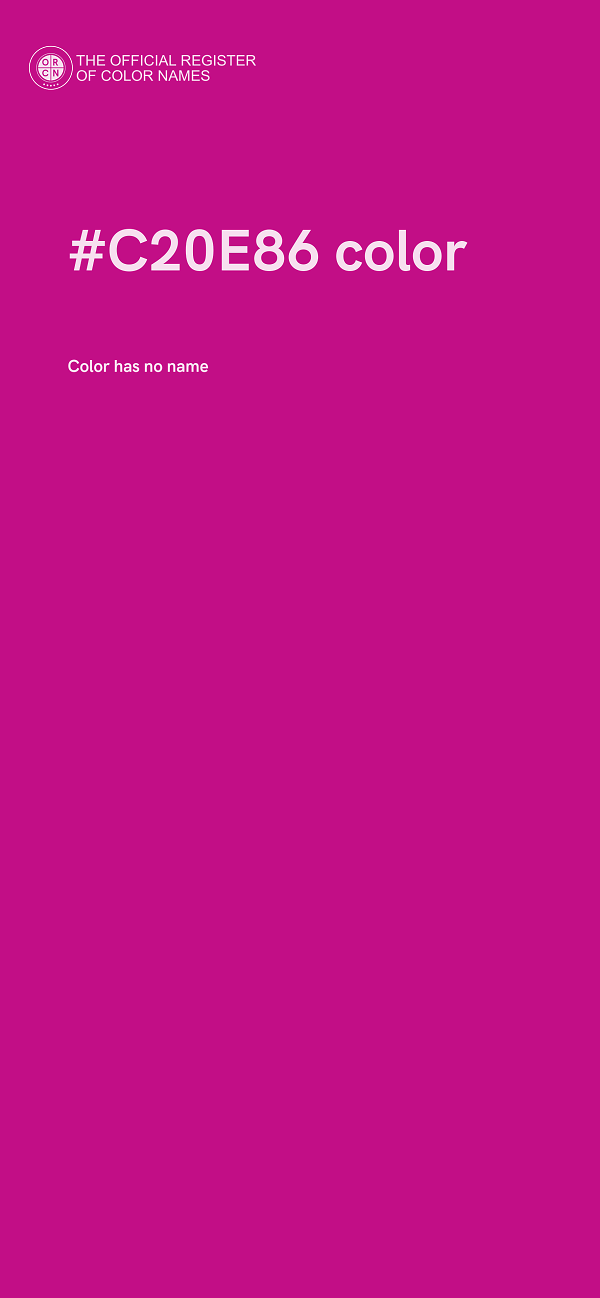 #C20E86 color image