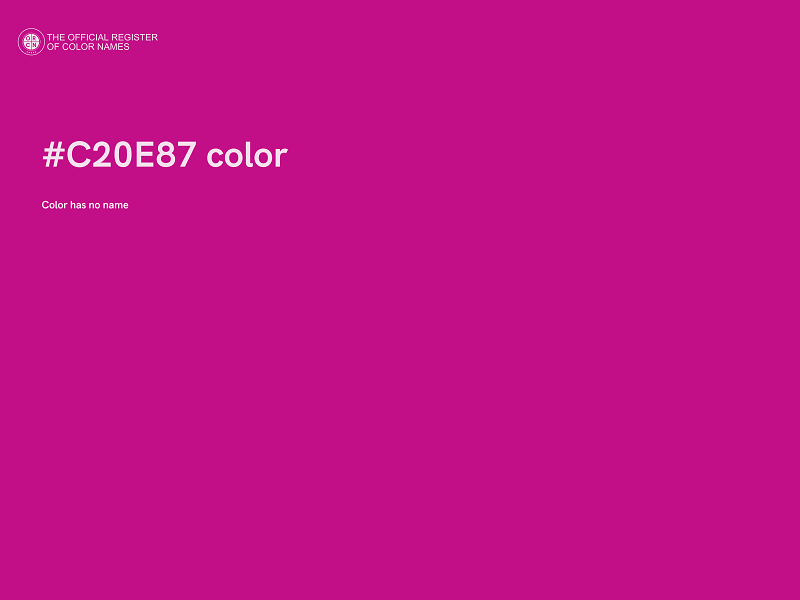 #C20E87 color image