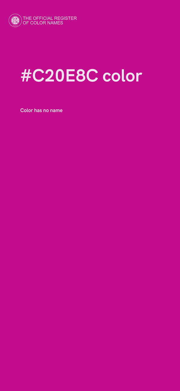 #C20E8C color image