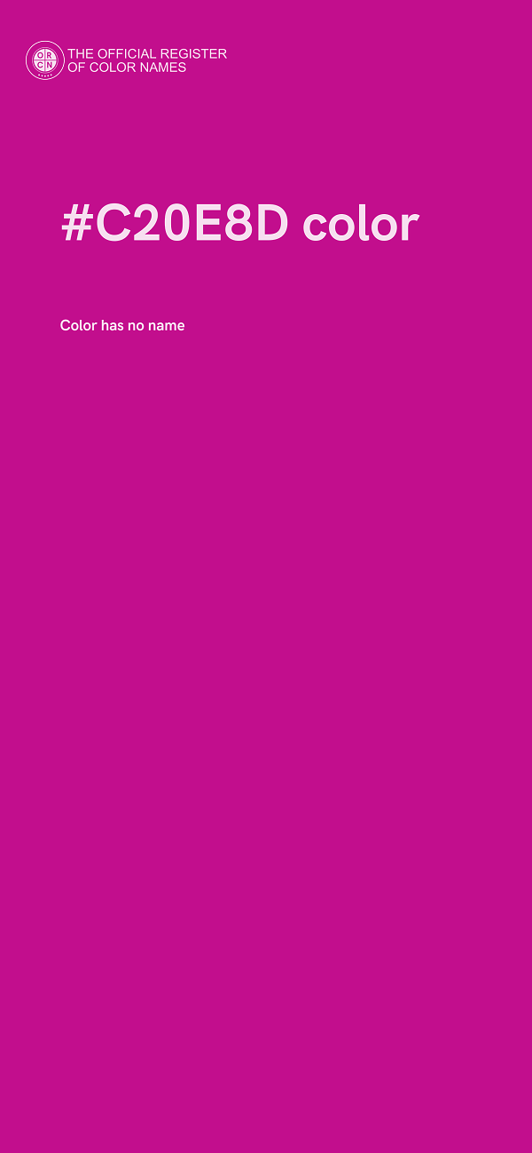 #C20E8D color image