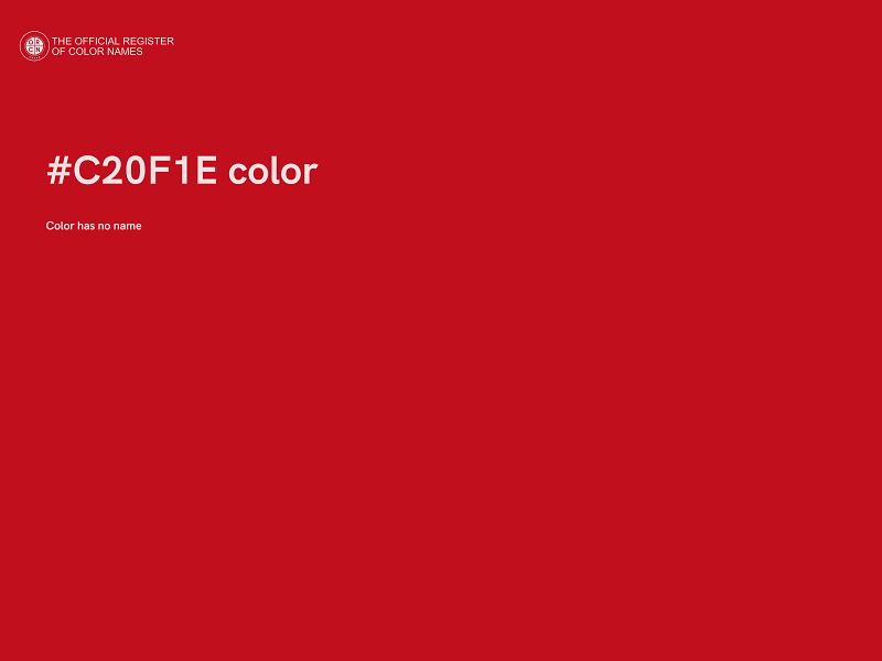 #C20F1E color image