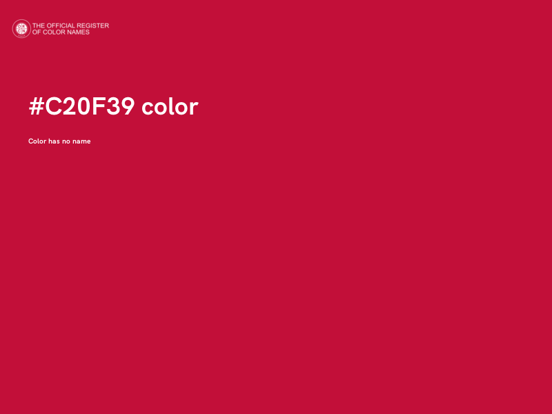 #C20F39 color image