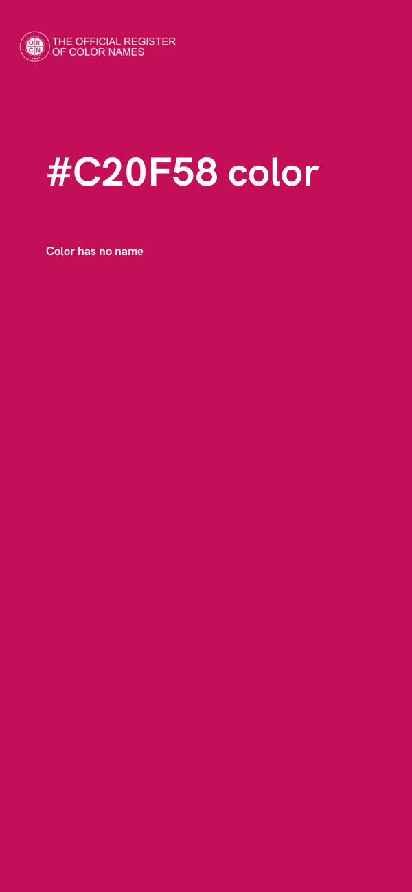 #C20F58 color image