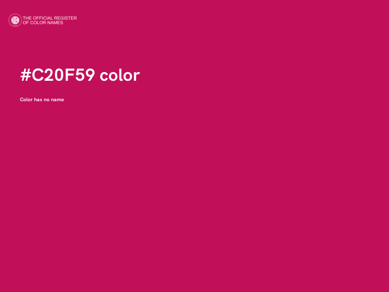 #C20F59 color image