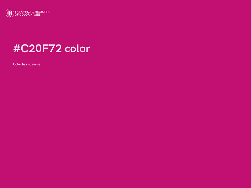 #C20F72 color image