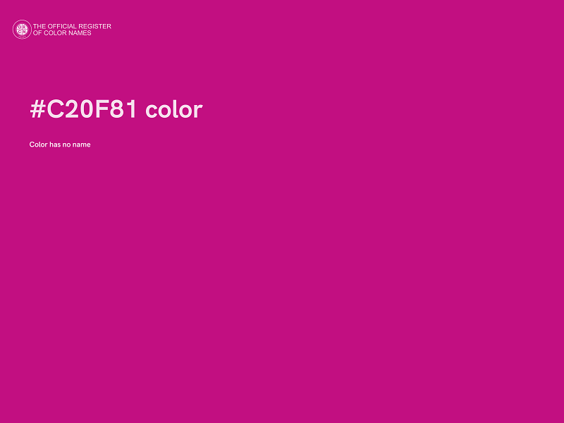 #C20F81 color image