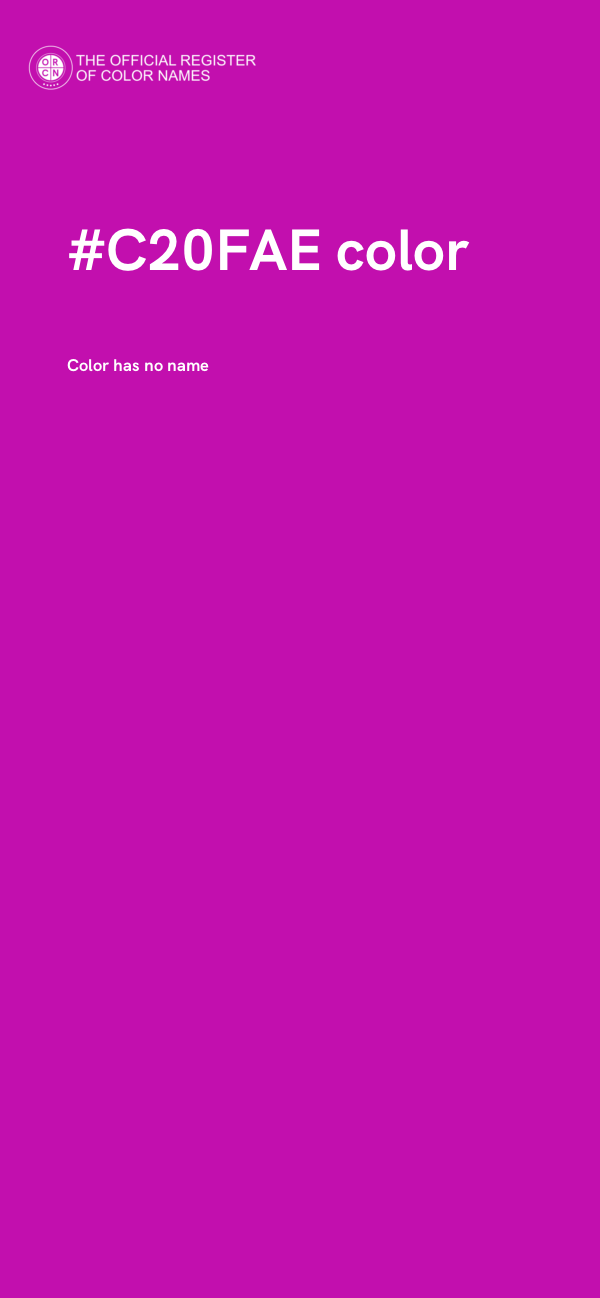 #C20FAE color image