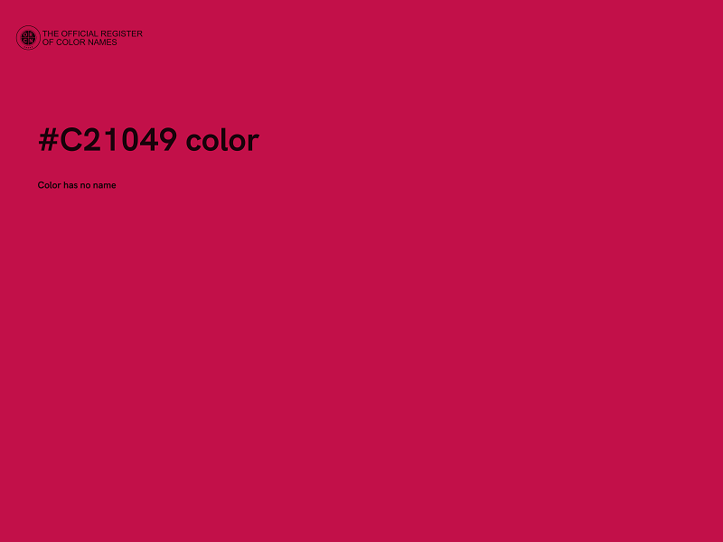 #C21049 color image