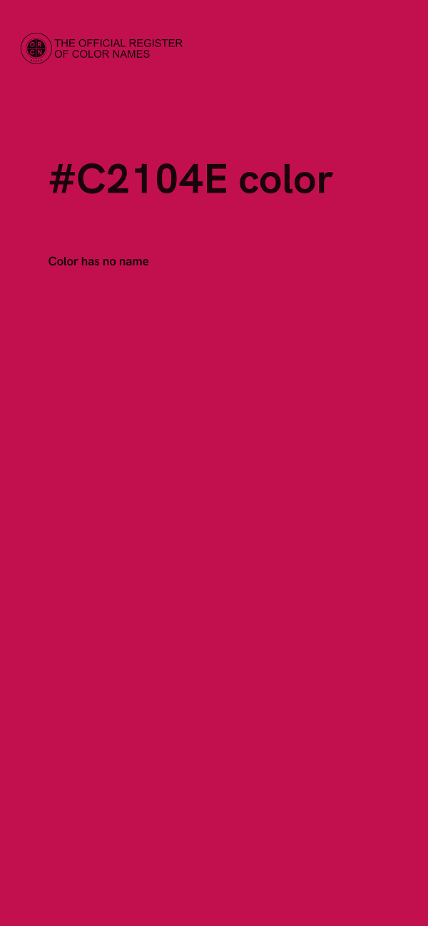 #C2104E color image