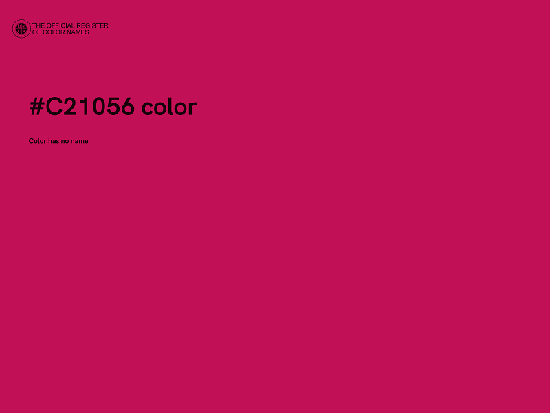 #C21056 color image