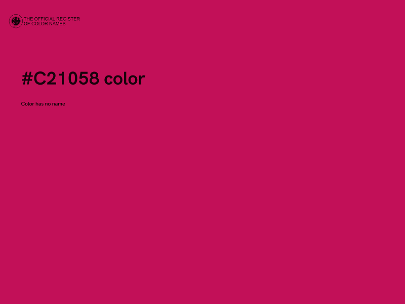 #C21058 color image