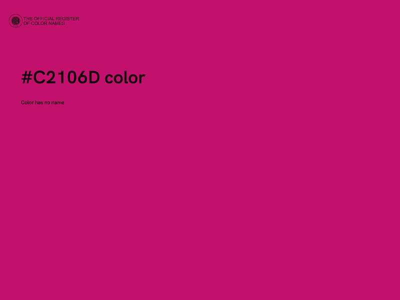 #C2106D color image