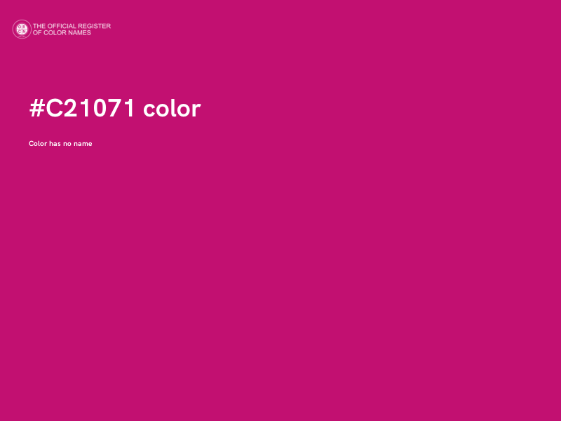 #C21071 color image