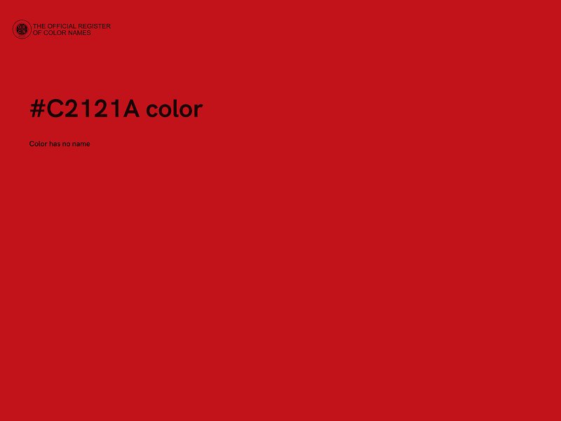 #C2121A color image