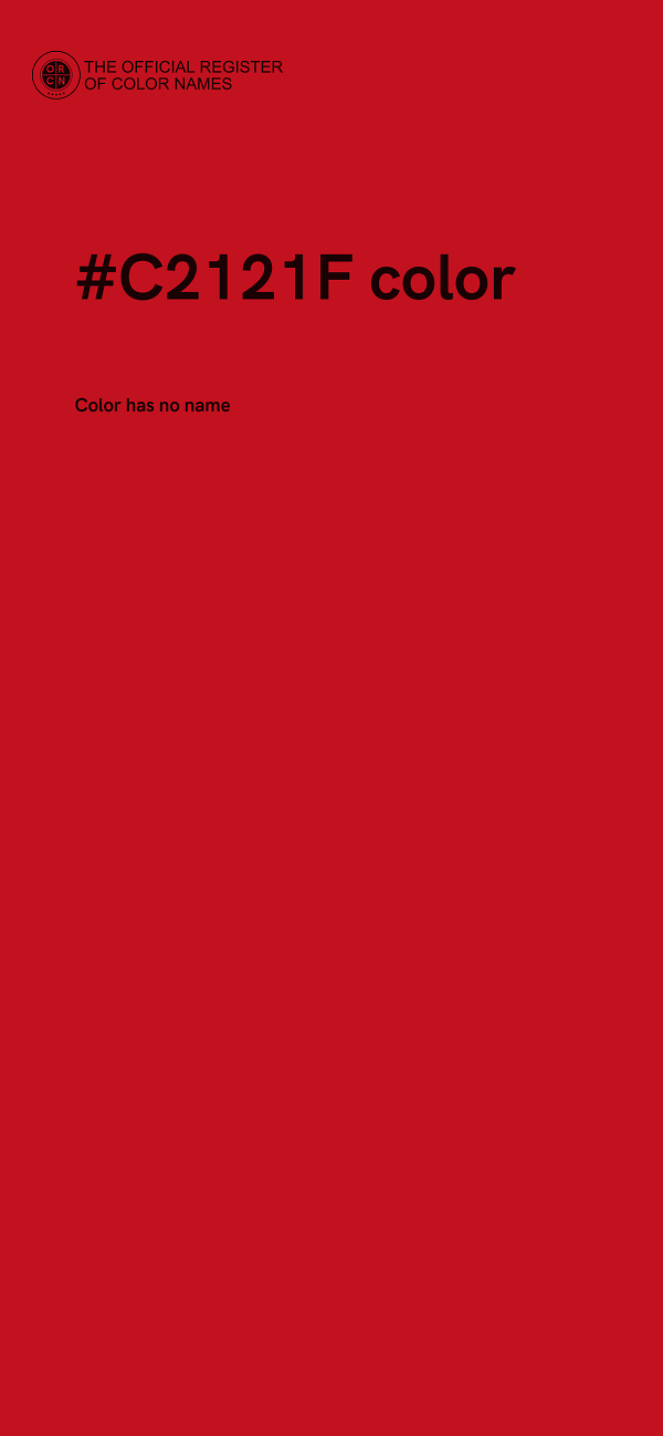 #C2121F color image