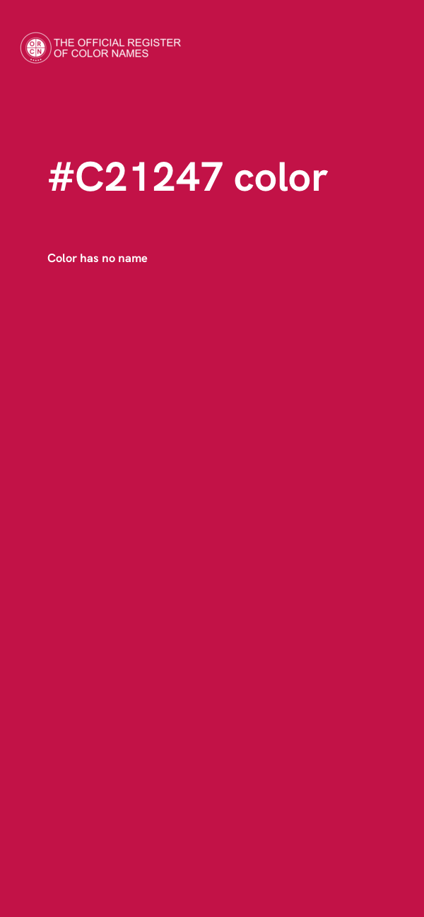 #C21247 color image