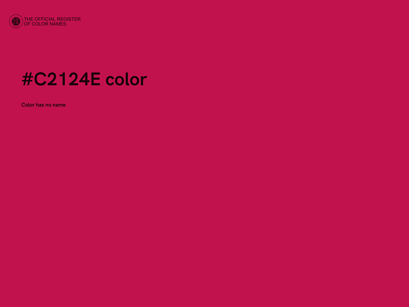 #C2124E color image