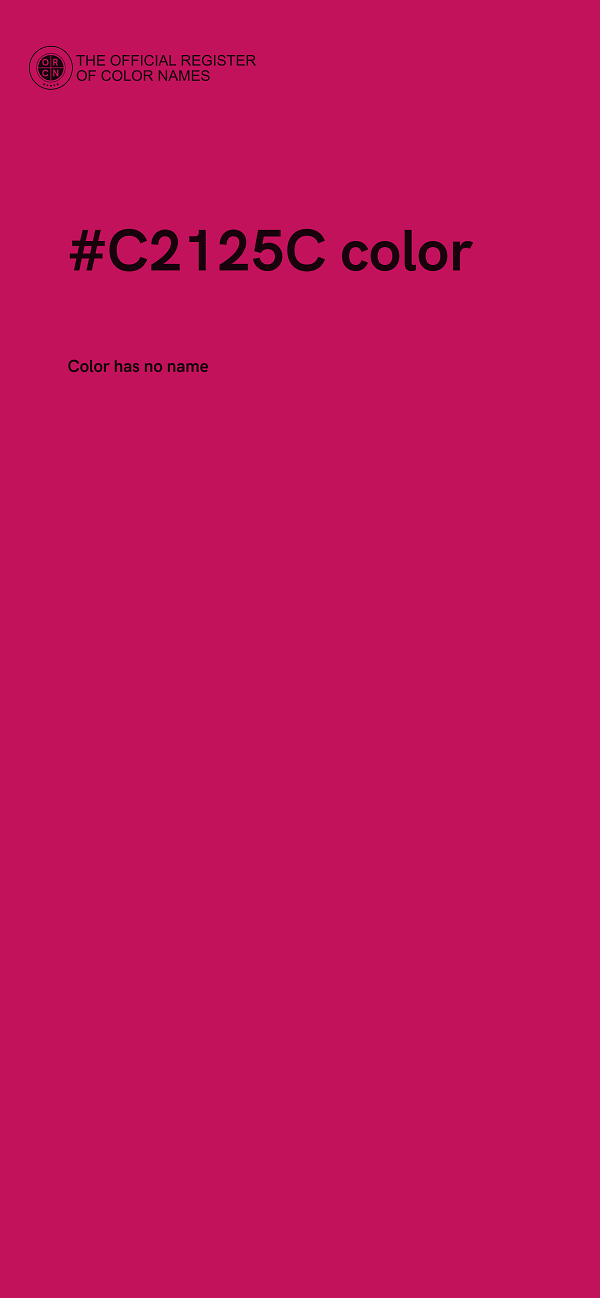 #C2125C color image