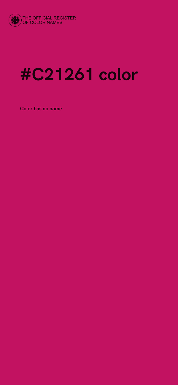 #C21261 color image