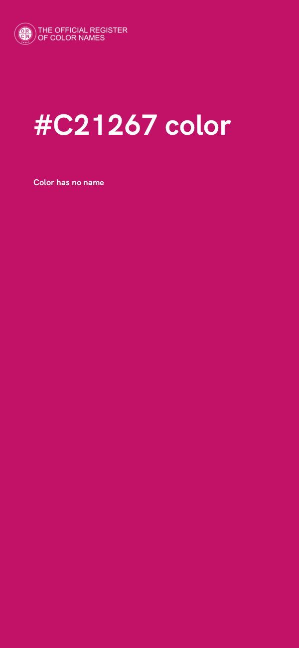 #C21267 color image
