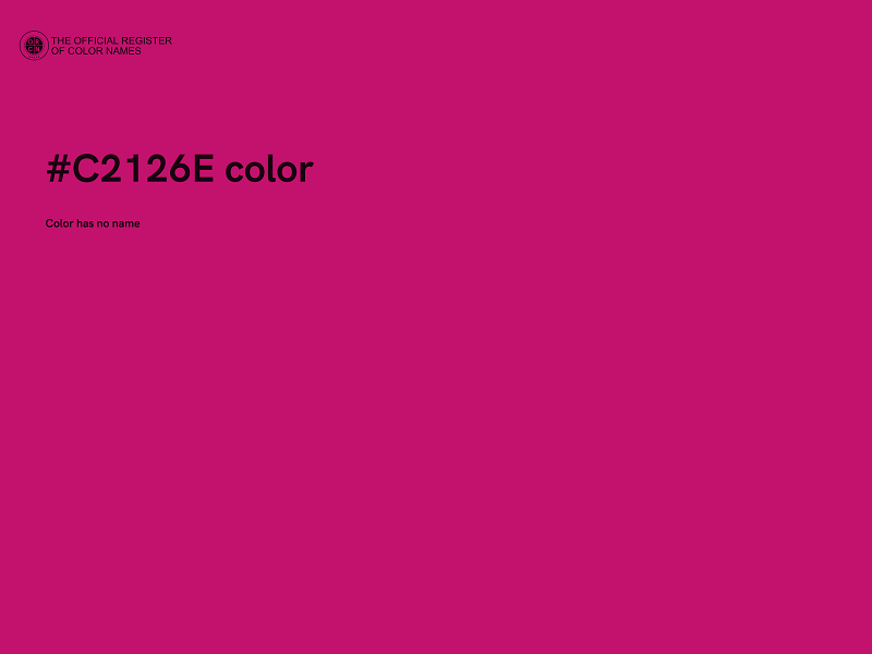 #C2126E color image