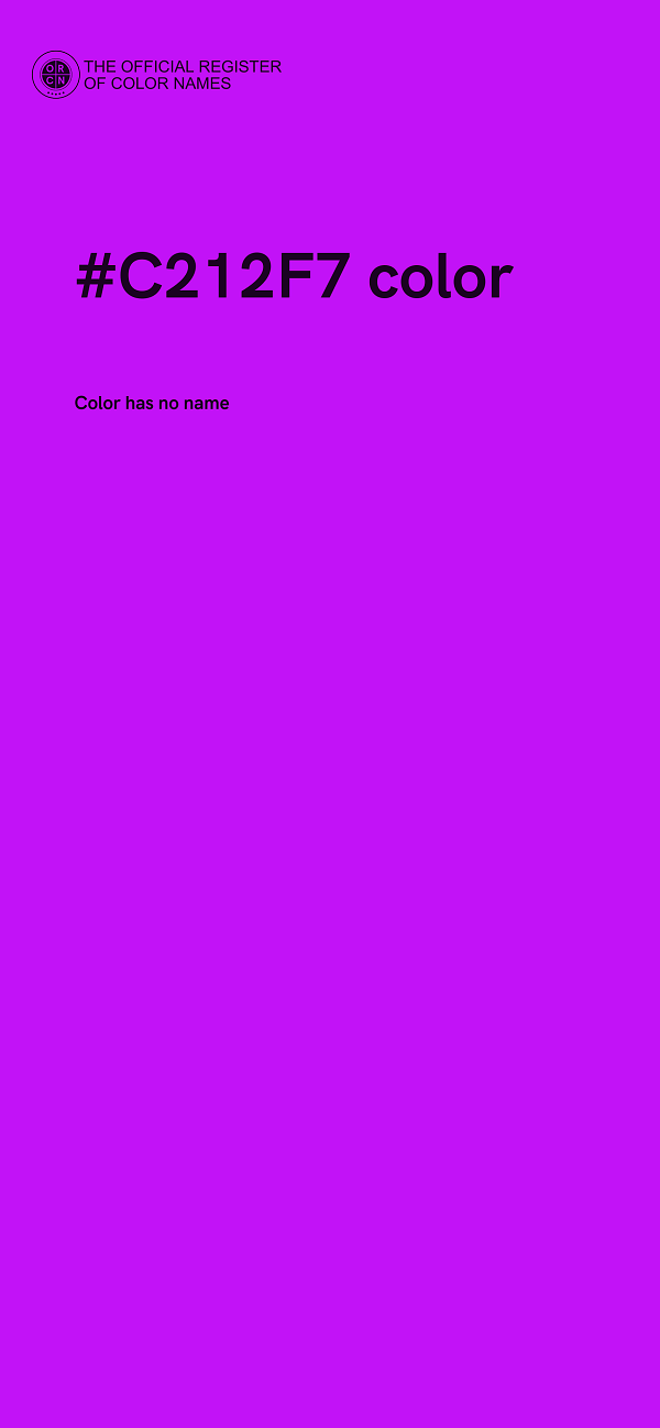 #C212F7 color image