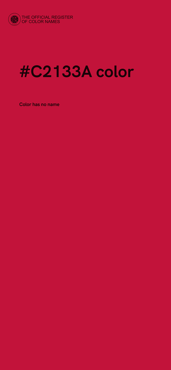 #C2133A color image