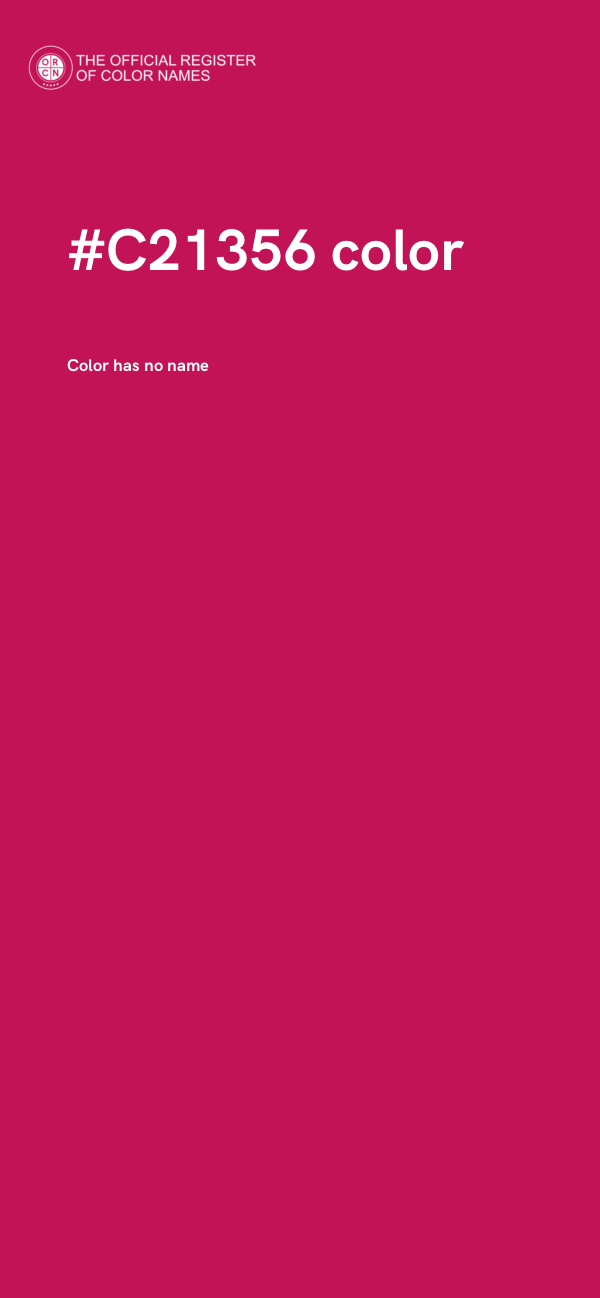 #C21356 color image