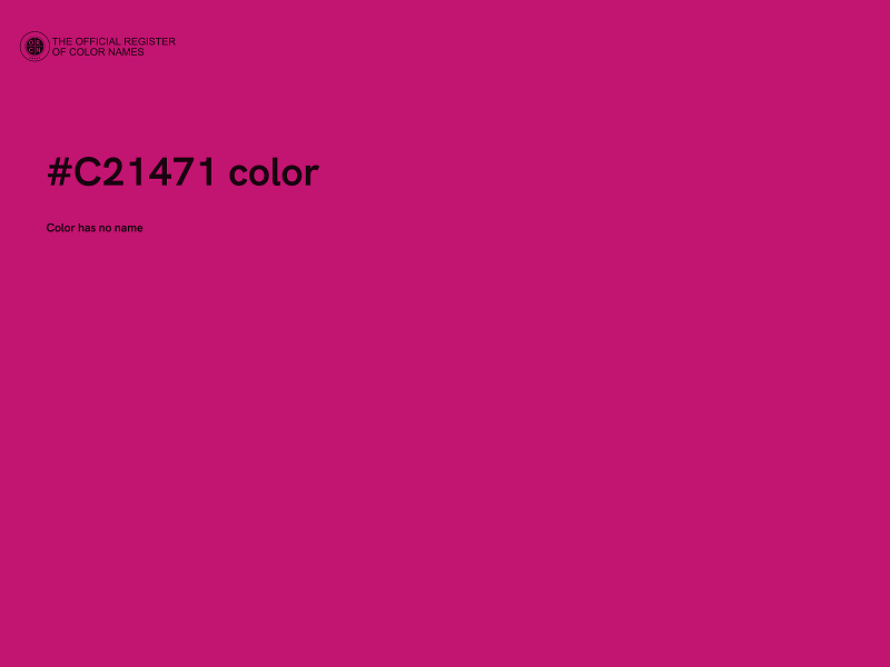 #C21471 color image
