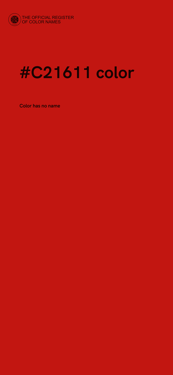 #C21611 color image