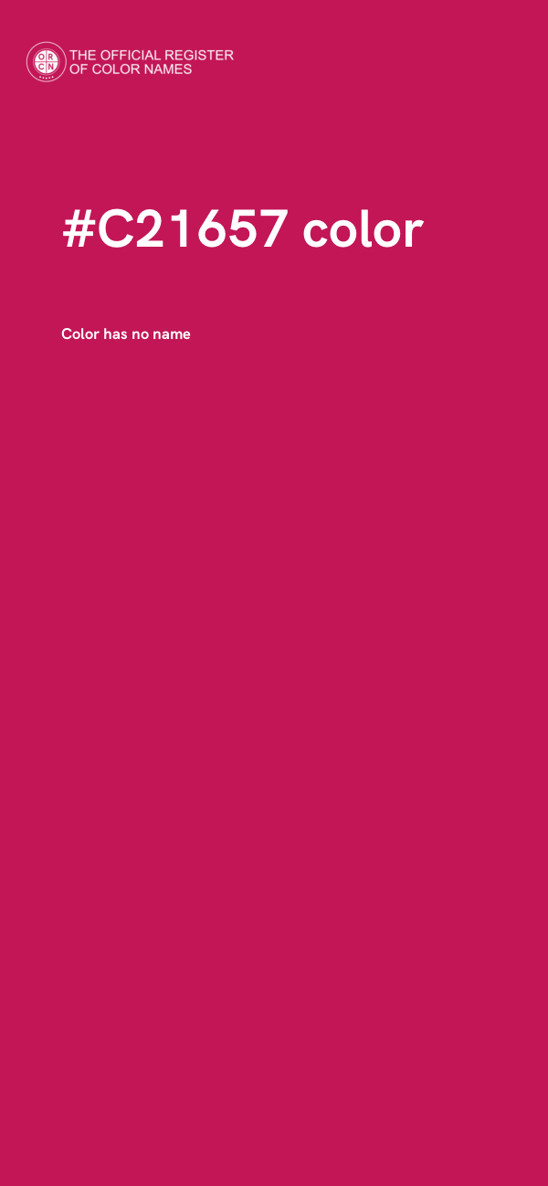 #C21657 color image