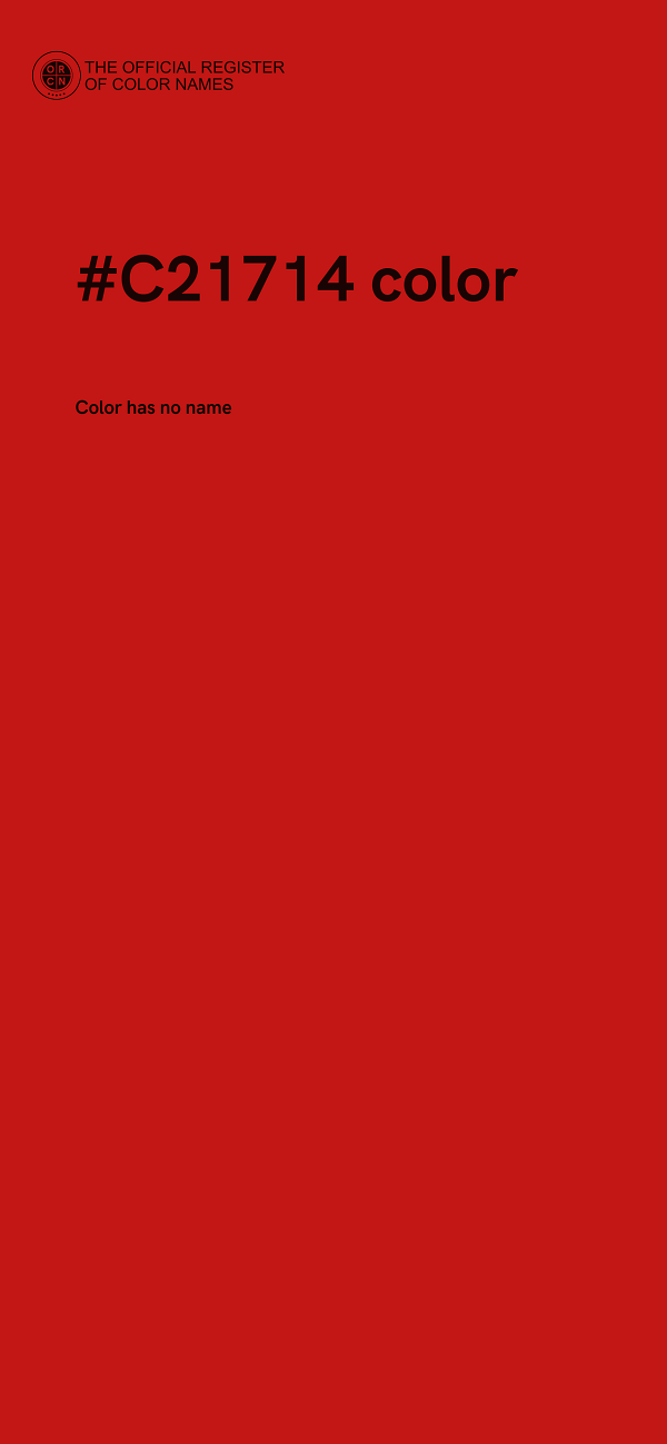 #C21714 color image