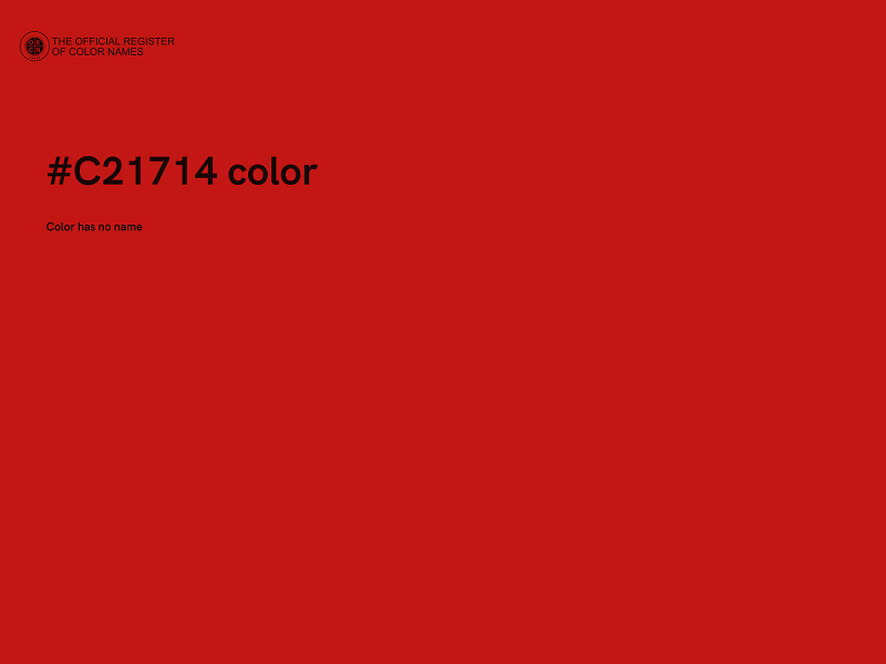 #C21714 color image