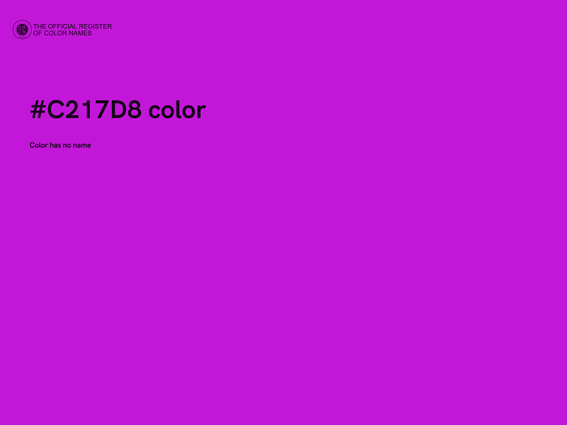 #C217D8 color image