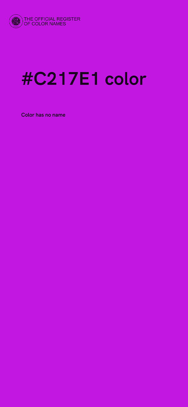 #C217E1 color image